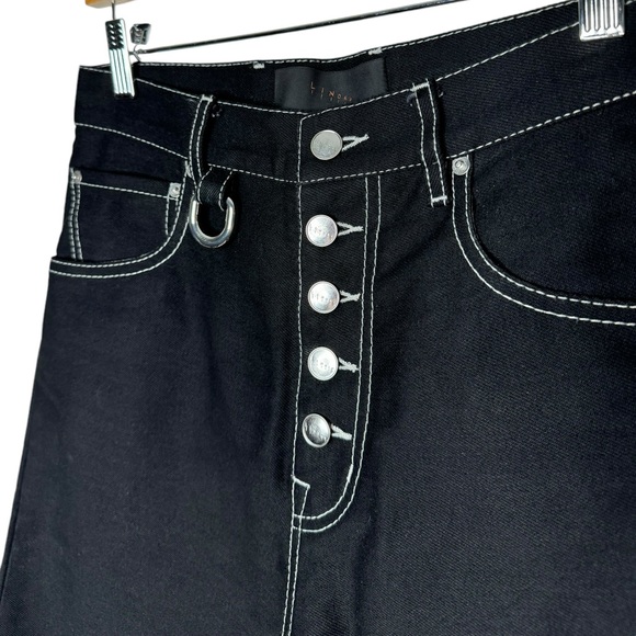 Linder NYC | Denim Dakota Shorts in Black W28 - Picture 5 of 11